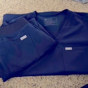 Figs scrub set - Quiet Navy